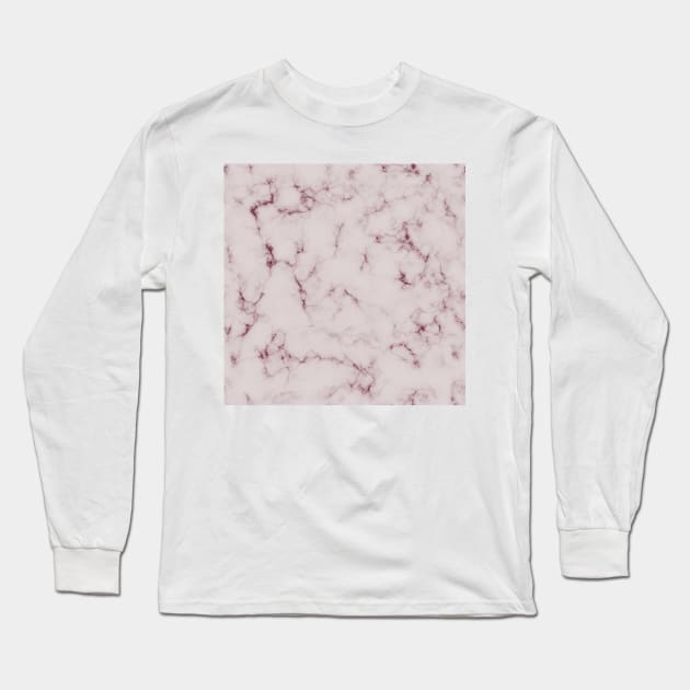 Soft pink marble Long Sleeve T-Shirt by Pressia